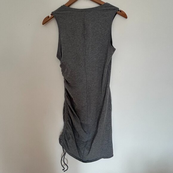 Lululemon Cinch It Dress Heathered Medium Grey Size 6 - Picture 3 of 9